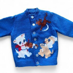 1950's Toddler Sweater in Size 2/3 Nursery Rhymes